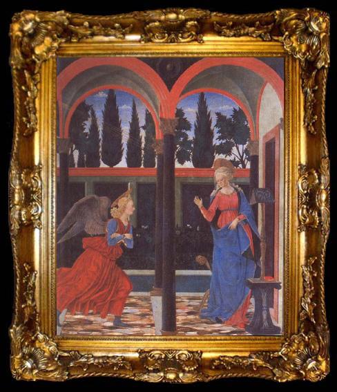 framed  Alessio Baldovinetti Annunciation, ta009-2